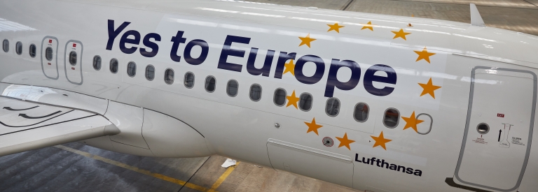 Lufthansa, Eurowings, Austrian Airlines a Brussels Airlines hovoria „Yes to Europe“